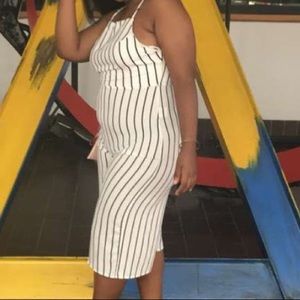 Black & White Stripped Jumpsuit